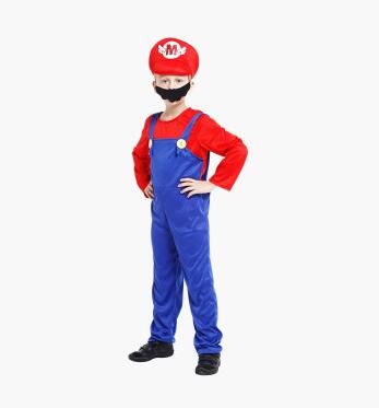 Adult & Child Super Mario Bros Mario & Luigi Halloween Costume