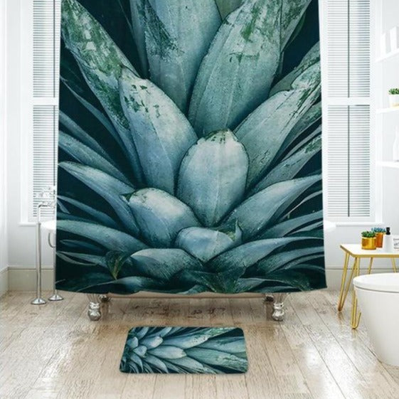 IBANO Pineapple 3D Shower Curtain Waterproof Polyester Fabric Bath Curtain For The Bathroom Decoration