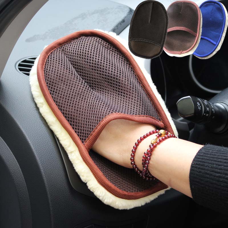 Interior Wool Soft Car Cleaning Glove