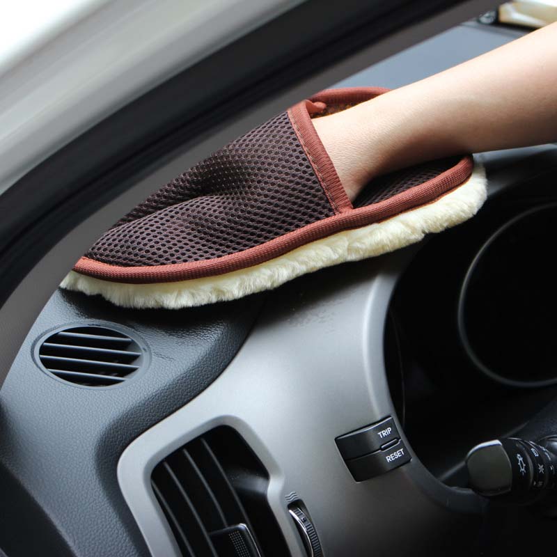 Interior Wool Soft Car Cleaning Glove