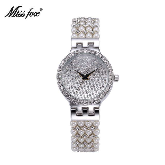 Miss Fox Watch women luxury watch Reloj Mujer Stainless Steel Diamond Ladies Quartz Watch Women Rhinestone Watches hodinky saat