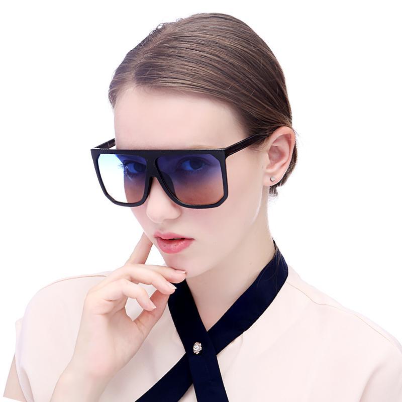 Women's Vintage Square Big Frame Sunglasses