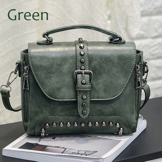 ZMQN Women Messenger Bags Bolsas Feminina Crossbody Bags For Women Shoulder Vintage Bag Rivet Small Handbags Famous Brand C522