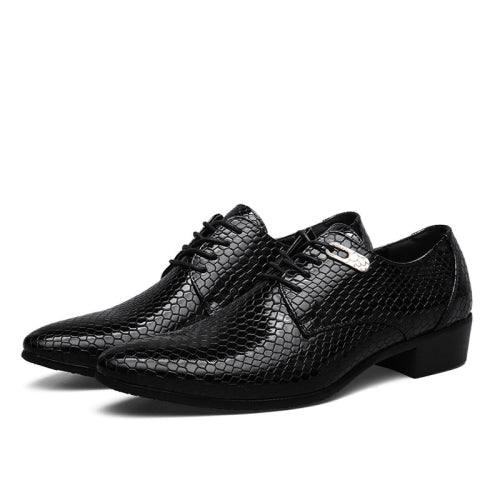 Snake Leather Men Oxford Shoes