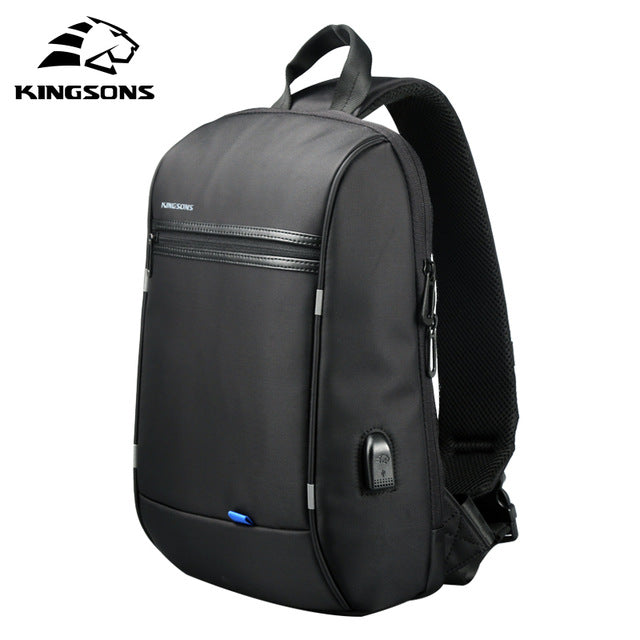 KINGSONS Waterproof Single Shoulder 13.3 Inch Laptop Travel Business Backpack