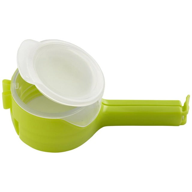 Kitchen Food Bag Sealer Clamp with Pour Lid