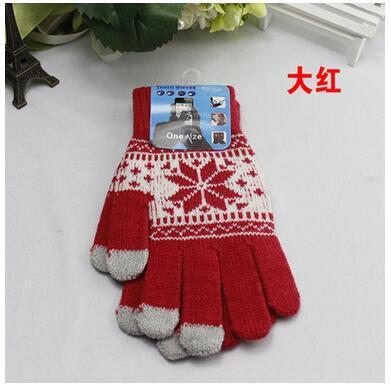Winter wool knitted Touch Gloves Gloves