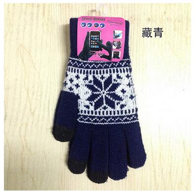 Winter wool knitted Touch Gloves Gloves