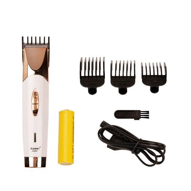Rechargeable Stainless Steel Cordless Razor with 3 Combs