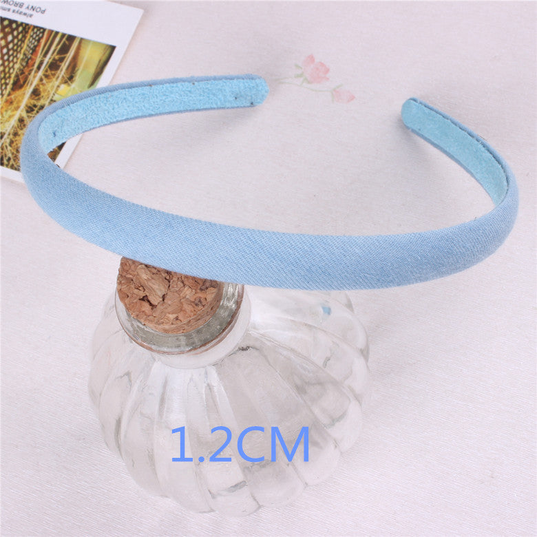 Jeans Hairbands Handmade Blue Denim Leisure Headbands Women Girls Barrette Hair Accessories