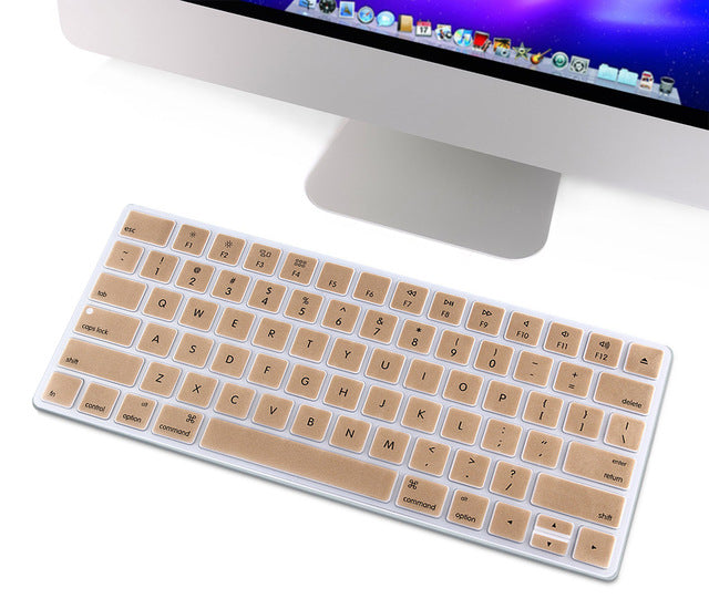HRH Keyboard Cover Silicone Skin Keypad Cover Protector Protective Film for Apple Magic Keyboard MLA22B/A US Keyboard Version