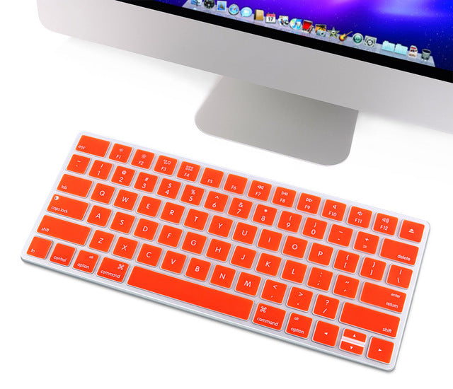 HRH Keyboard Cover Silicone Skin Keypad Cover Protector Protective Film for Apple Magic Keyboard MLA22B/A US Keyboard Version