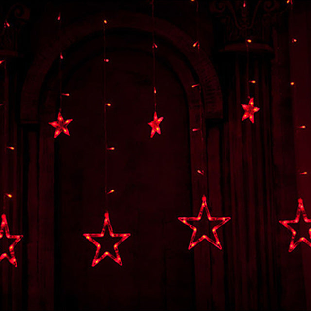 LAIMAIK 2M Christmas Holiday Lighting LED Fairy Star Curtain String Garland Decoration Romantic Party Wedding Light AC110V/220V