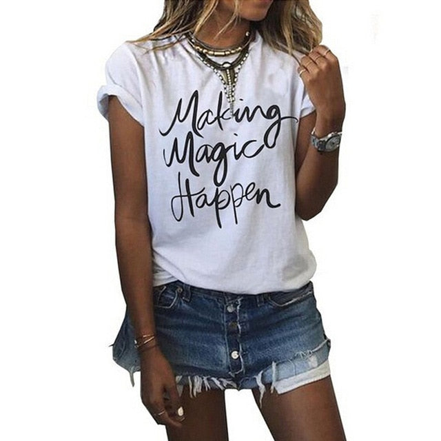 Women's VOGUE Printed Fashion T-Shirt