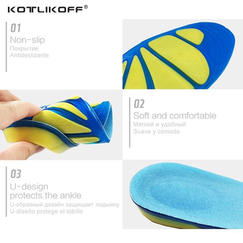 Silicone Gel Honeycomb Cushion Orthopedic Heel Insoles