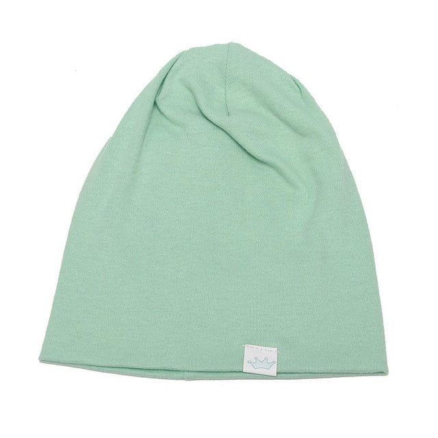 Spring Uni  Hat Babywear Boy Girl Solid Cotton Skullies Smooth Warm Children Hat Cap Beanies Sombrero For Kids De12