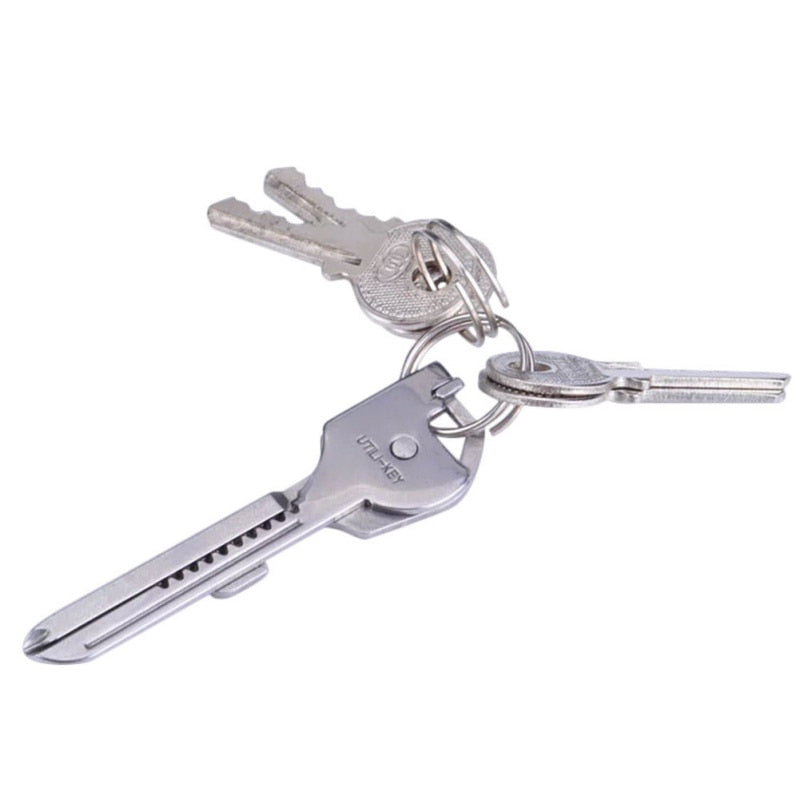 6-in-1 Stainless Steel Multi-Tool Utility Pocket Keychain