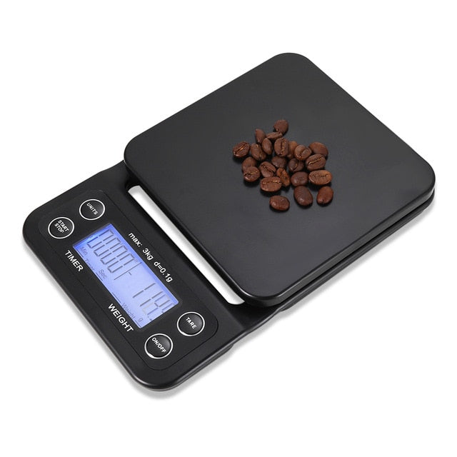 Digital LCD Display Kitchen Food Scale with Timer