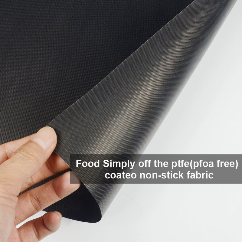 WALFOS Extra thick 0.2mm heat resistant teflon baking mat BBQ Grill Mat Reusable non-stick barbecue grilling sheet liner bbq mat