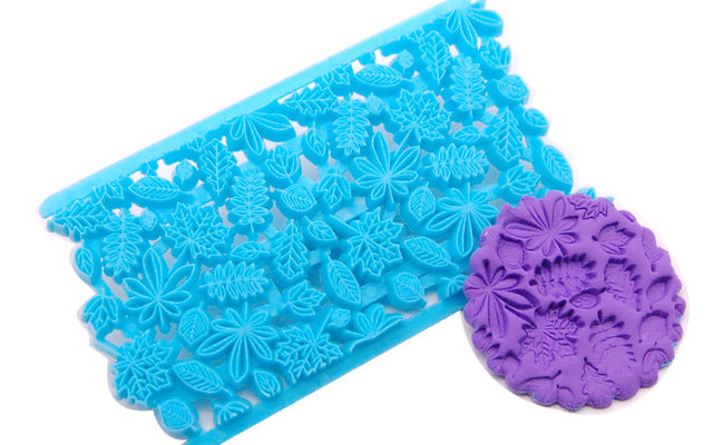 Fondant Cake Embosser Mold Flower Cookie Cutters