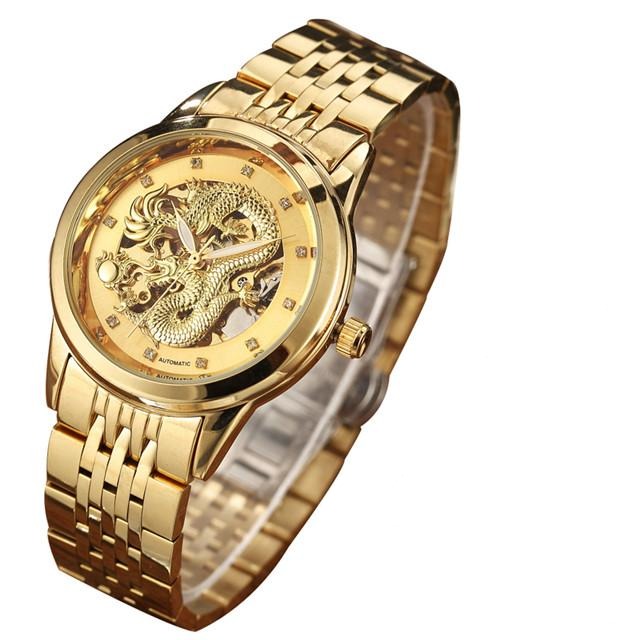 Men's Luxury Dragon Skeletal Mechanical Watch