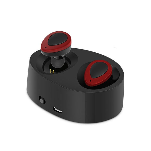 Aimitek K2 TWS Bluetooth Earphones True Wireless Earbuds Mini Stereo Music Headsets Hands-free With Mic Charging Box for Phones