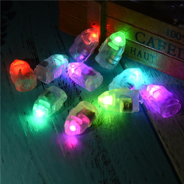 10 Pack: Mini Colored LED Bulbs