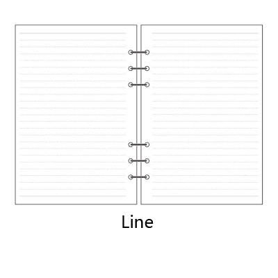 Clear Loose Leaf Ring Binder Notebooks & Inner Notebook Planners