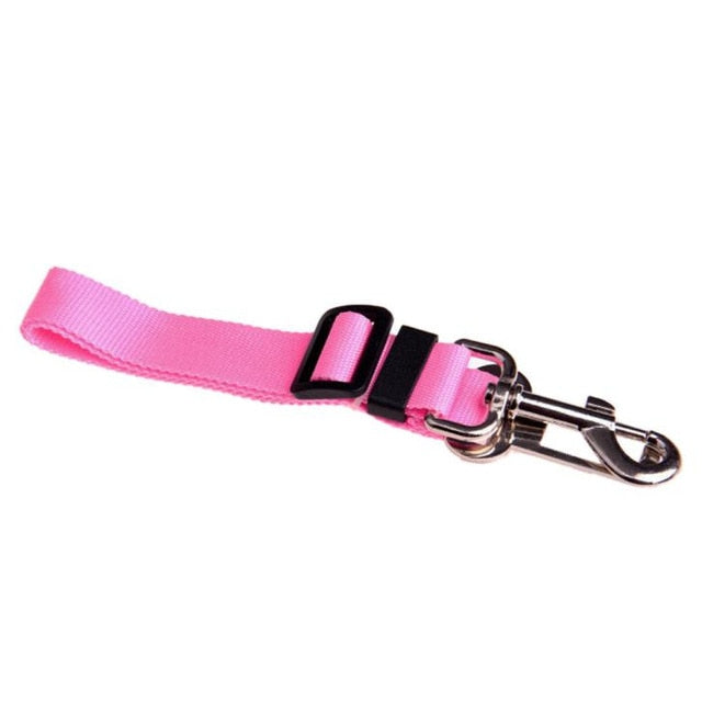 Nylon Adjustable Pet Leash Seatbelt Adapter