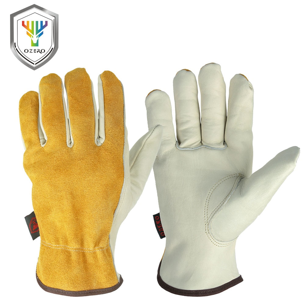 Men Working Leather Gloves