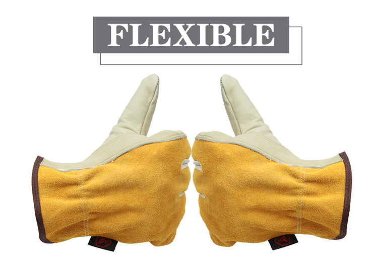 Men Working Leather Gloves
