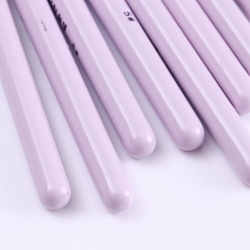 Gradient Acrylic Painting Brush UV Gel Flower Drawing Pen Purple Handle Manicure Nail Art Tool 8 Patterns optional