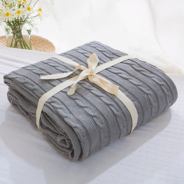 Soft Cozy 100% Cotton Woven Blanket