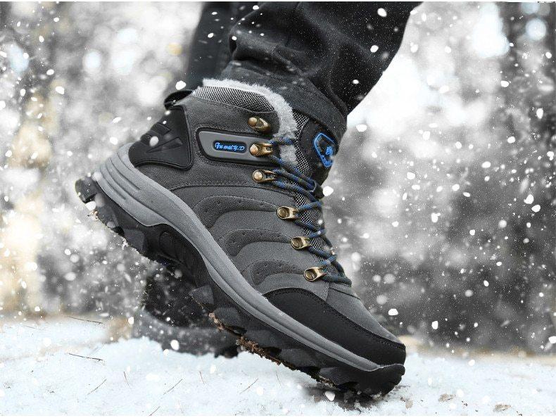 Men's Plush Warm Winter Hiking Boots