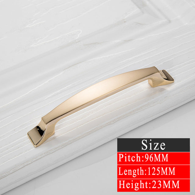 Gold Wardrobe / Dresser Door Handles & Knobs