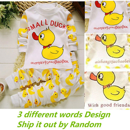 New Children spring clothing boys girls autumn clothes sets Bear captain children T-shirt+trousers baby wear