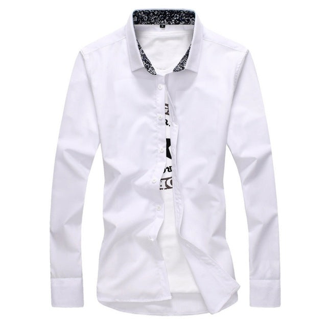 Men's Long Sleeve Casual Business Button-Up