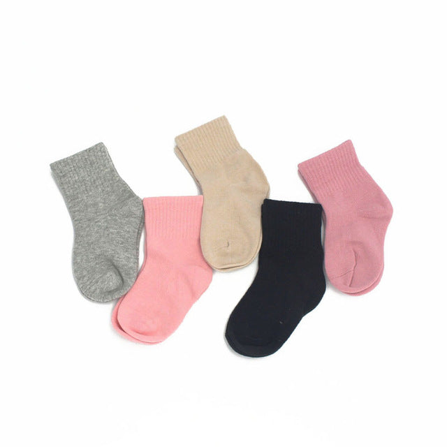 10 Pairs: Infant to Toddler Year Round Socks