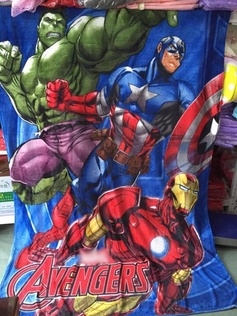 The Avengers Hero  Cartoon Flannel Blanket