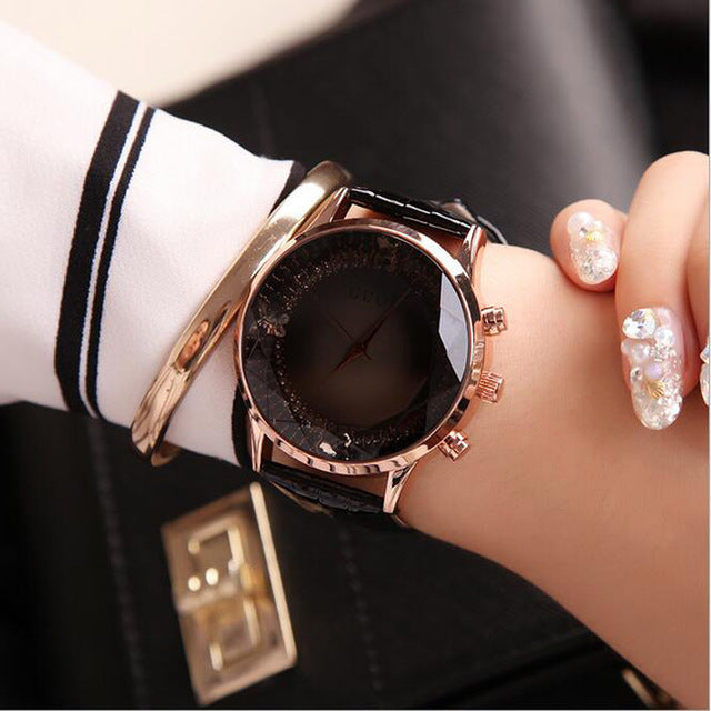 Watch Women Top Luxury Fashion Quartz Watch Ladies Wristwatch Genuine Leather