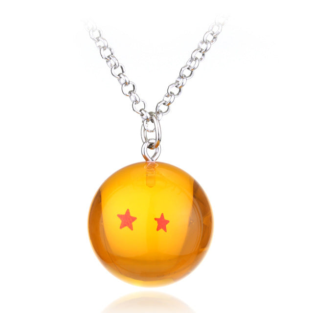 Classic Anime Dragon Ball Necklace 1-7 Stars Goku Dragonball Pendant Necklace For Women And Men Fashion Cosplay Accessories