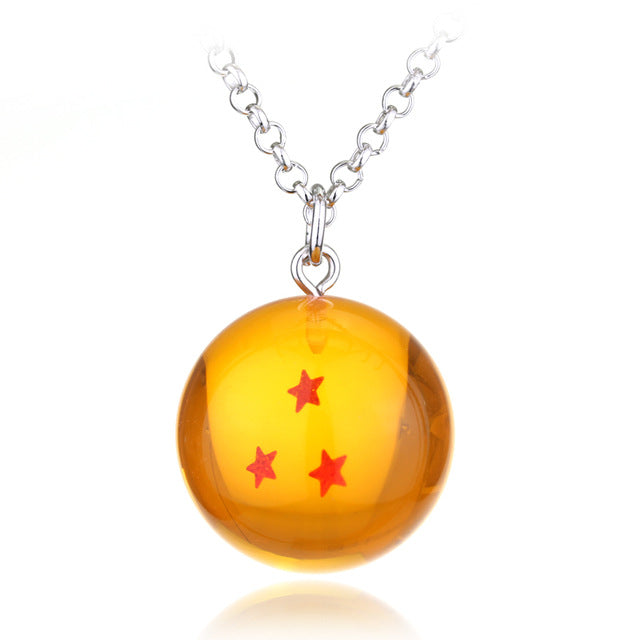 Classic Anime Dragon Ball Necklace 1-7 Stars Goku Dragonball Pendant Necklace For Women And Men Fashion Cosplay Accessories