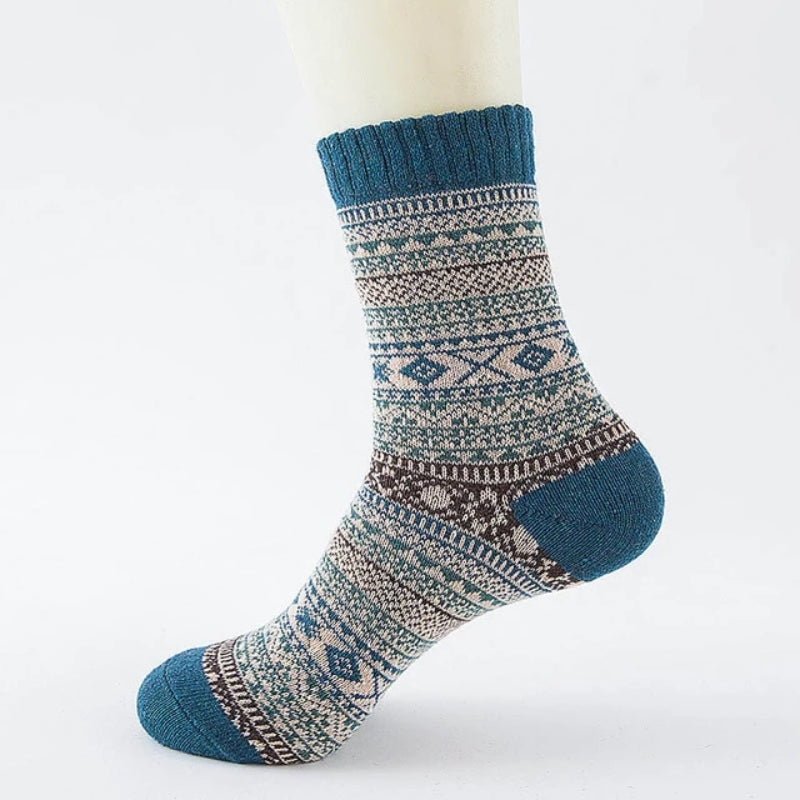 LNRRABC Winter Thick Warm Stripe Wool Socks Casual Calcetines Hombre Sock Business Male Socks