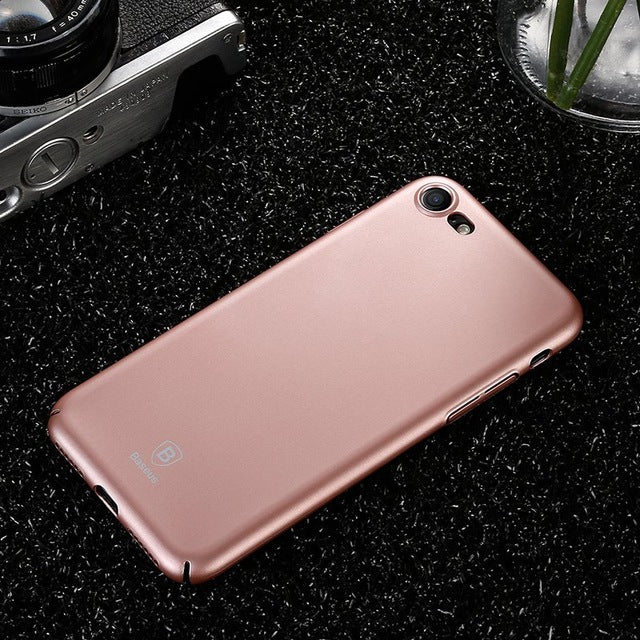 Baseus Luxury Smooth Red Case For iPhone 7 7 Plus X 6 6s Plus Case Thin Hard PC Plastic Phone Cover For iPhone X 8 8 Plus Cases