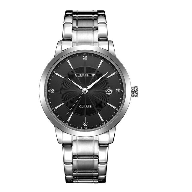 Stainless Steel Quartz Watch Women Ladies Wristwatch
