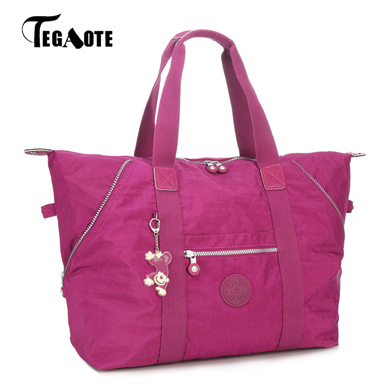 TEGAOTE Female Bags Handbags Women Famous Brand Bolsas Feminia Nylon Shoulder Beach Bag Top-handle Casual Tote Purse Sac Femme