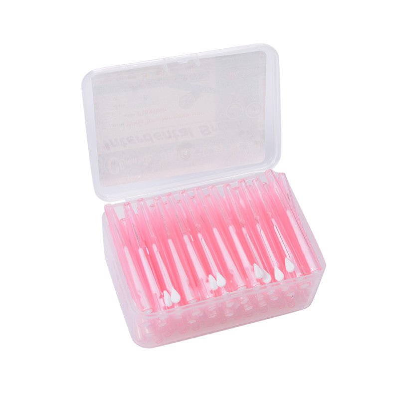 60pcs 0.6/0.7MM Dental Slim Soft Interdental Brush Brush