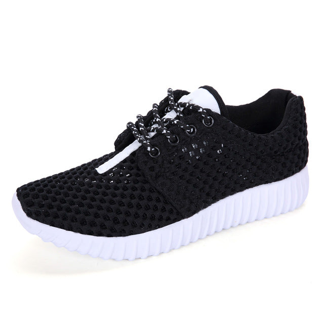 Lightweight Sneakers Women Mesh Breathable Ladies Athletic Shoes White Pink Lady Walking Sneakers