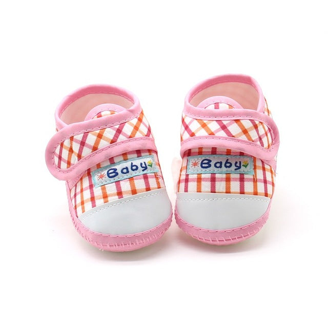 Baby Toddler Cotton Crib Shoes First Wewborn Girl Boy Soft Sole Anti-skid Sneaker Casual Shoes Prewalker