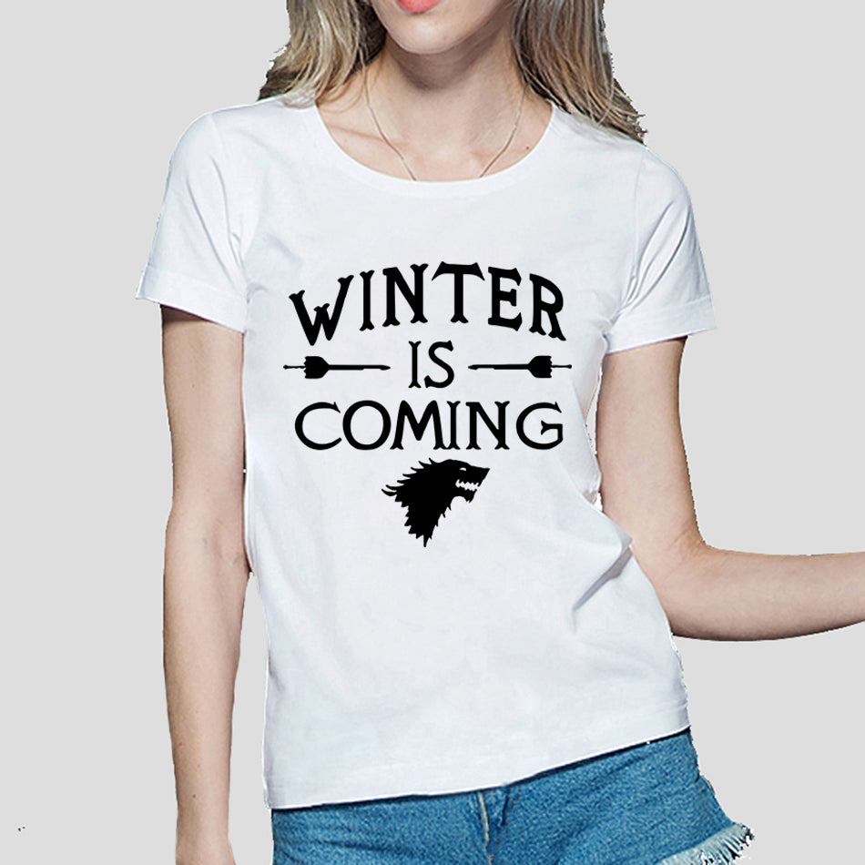 Kawaii Printed Game of Thrones women T Shirt summer Casual cotton Tops tees fashion harajuku brand female punk t-shirt